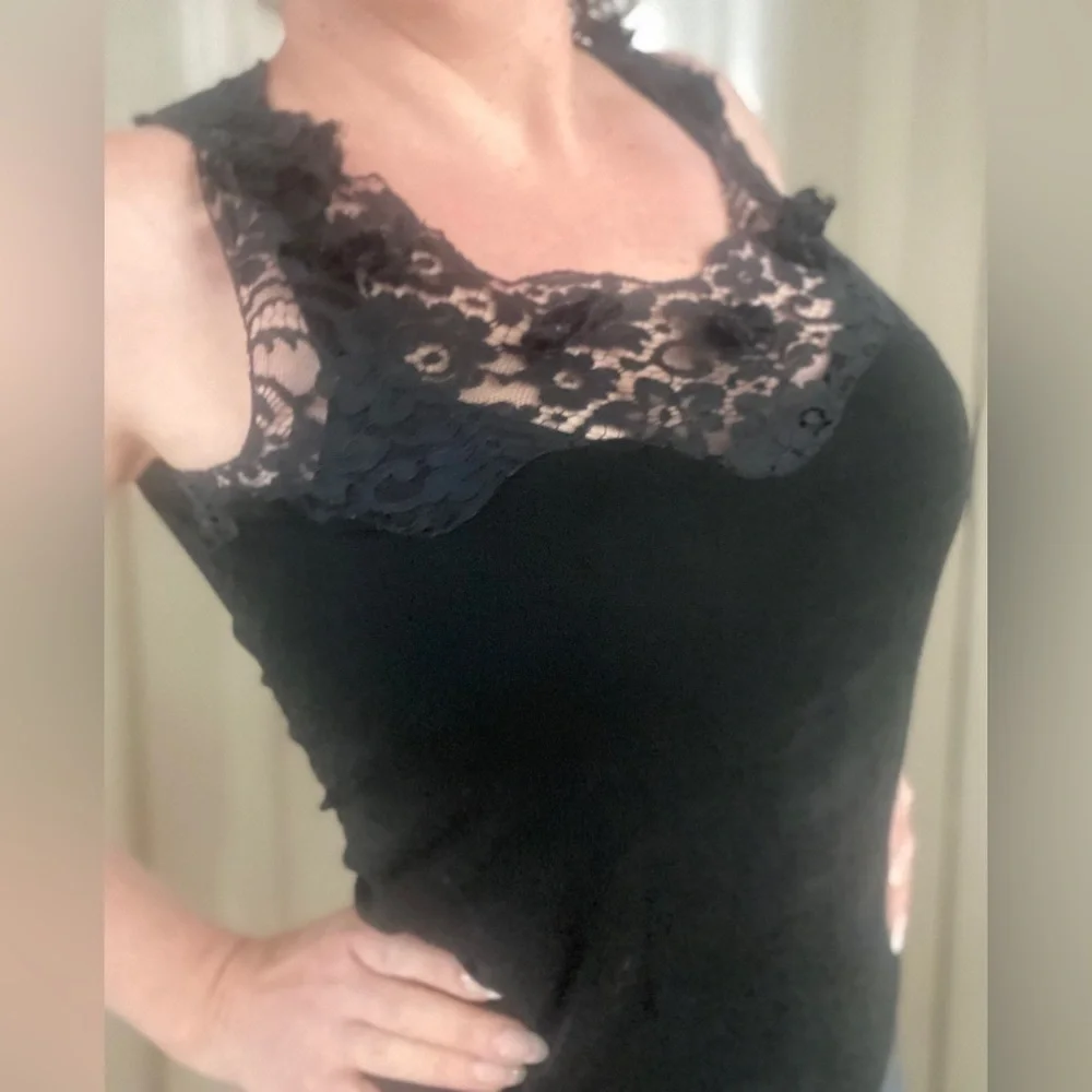 Dolce & Gabbana Lace-Yoke Camisole - Picture 2 of 6